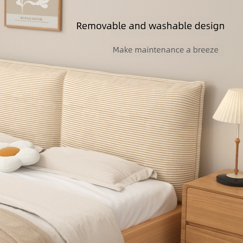 Headboard Cushion Backrest Tatami - Rückenlehnenkissen Großes Kopfteil-Kissen Körperkissen Schlafzimmer-Zubehör Cord-Weiches