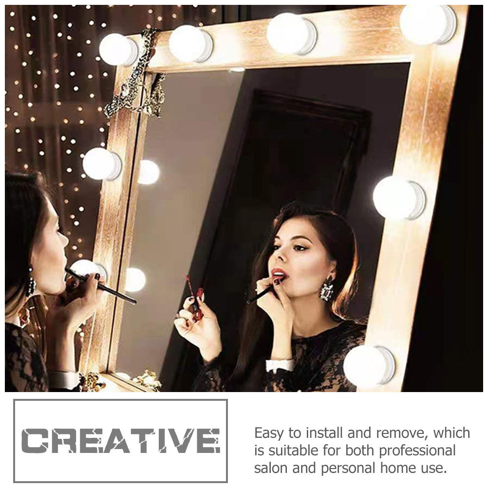 Dressing Table Vanity With Lighted Mirror - 1 Set LED-Schminkspiegel mit Frontbeleuchtung, Schminktischlampe,