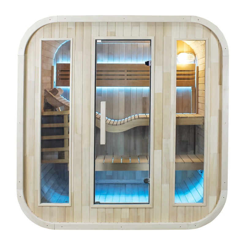 Outdoor Furniture - Outdoor-Sauna Modernes Design-Kabinen-Modell Außen-Fass-Sauna für 4