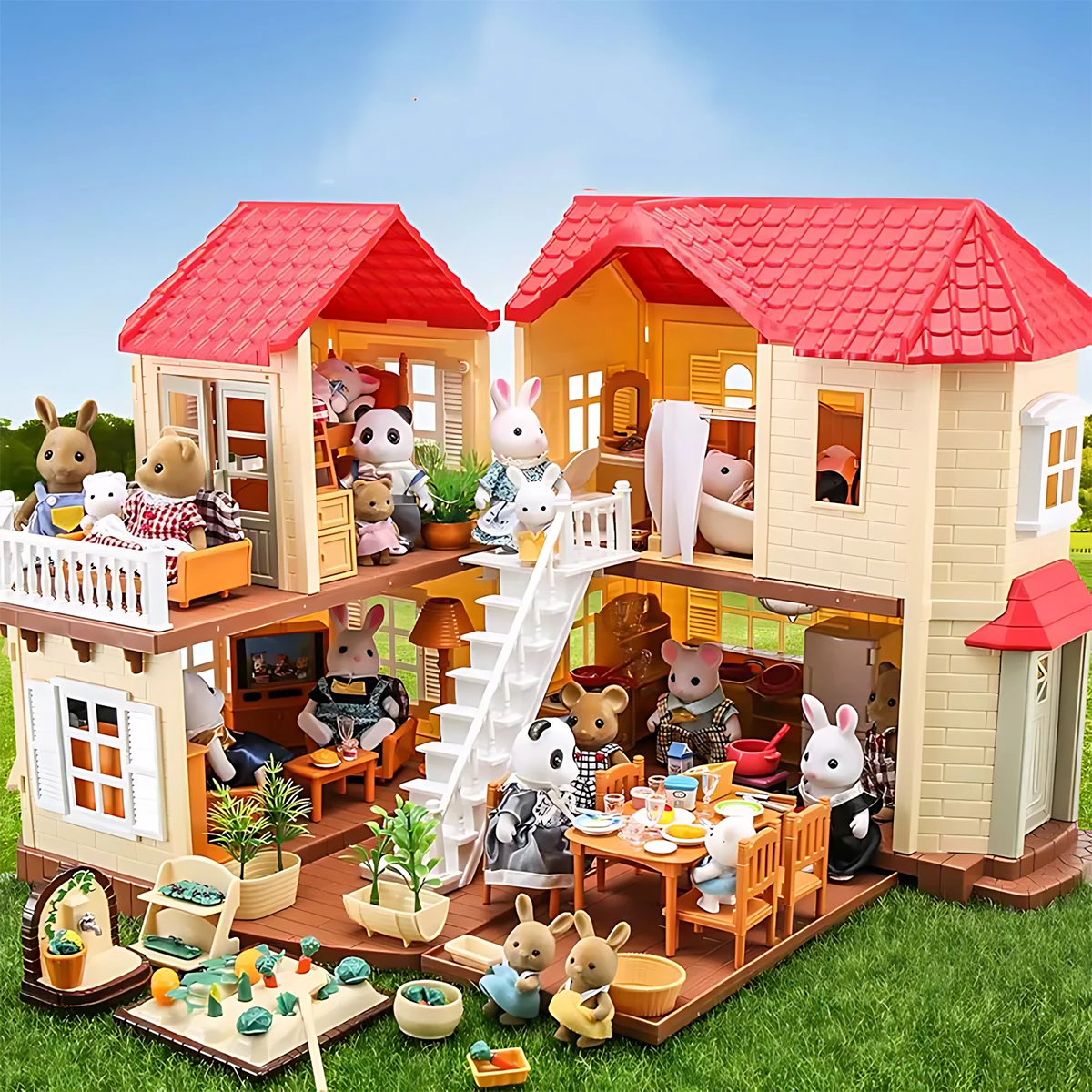 Bedroom Furniture - Miniatur-Möbel 1:12 Puppenhaus Küche Wohnzimmer Schlafzimmer