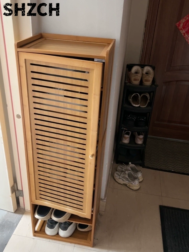 Shoe Rack Cabinet Narrow Entryway - Schmales Kleines Schuhregal mit Tür Neuerscheinung