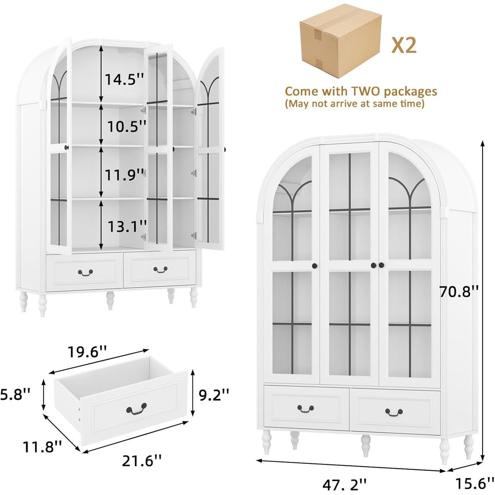 70,8 Zoll hoher, gewölbter Küc – Storage Bewertung und Preis