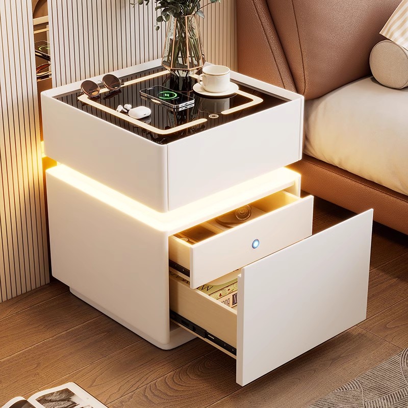 Intelligenter Nachttisch mit S – Solid Wood Nightstand 2 Drawers Bewertung und Preis