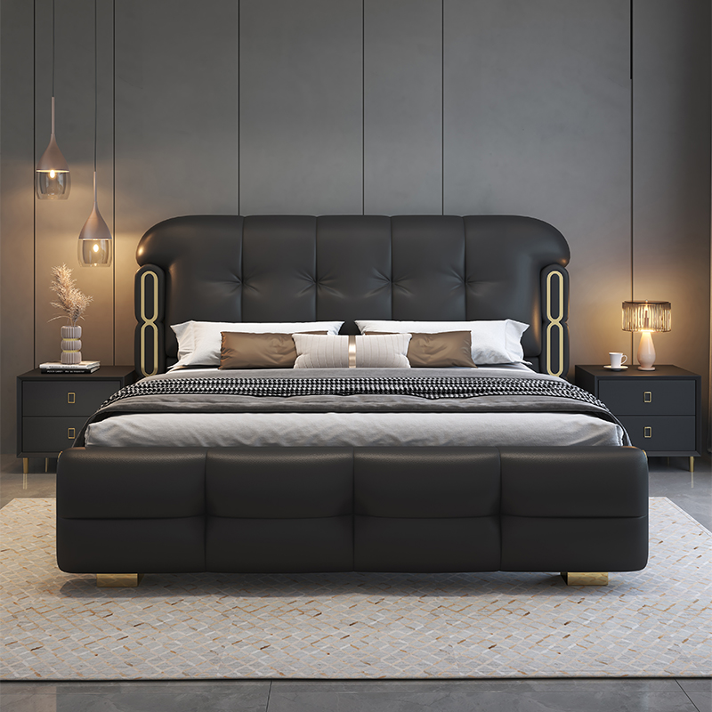 Modernes Luxuriöses Holz-Schla – King Size Bed Frame With Storage Drawers Bewertung und Preis