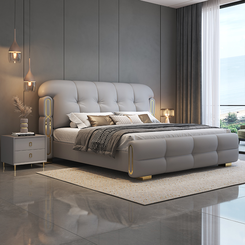 Modernes Luxuriöses Holz-Schla – King Size Bed Frame With Storage Drawers Bewertung und Preis