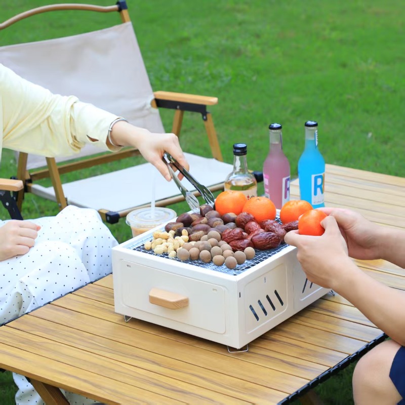 Tragbarer Holzkohlegrill mit q – Outdoor Furniture Bewertung und Preis