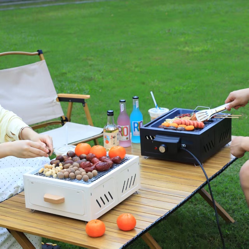 Tragbarer Holzkohlegrill mit q – Outdoor Furniture Bewertung und Preis