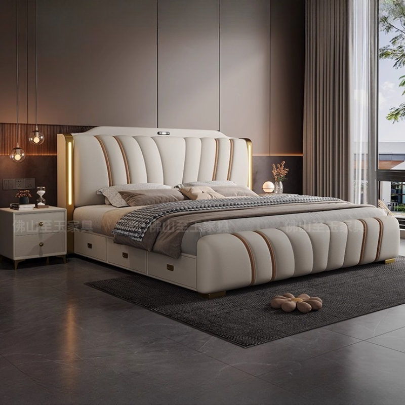 180x200CM Bettgestell aus Holz – King Size Bed Frame With Storage Drawers Bewertung und Preis
