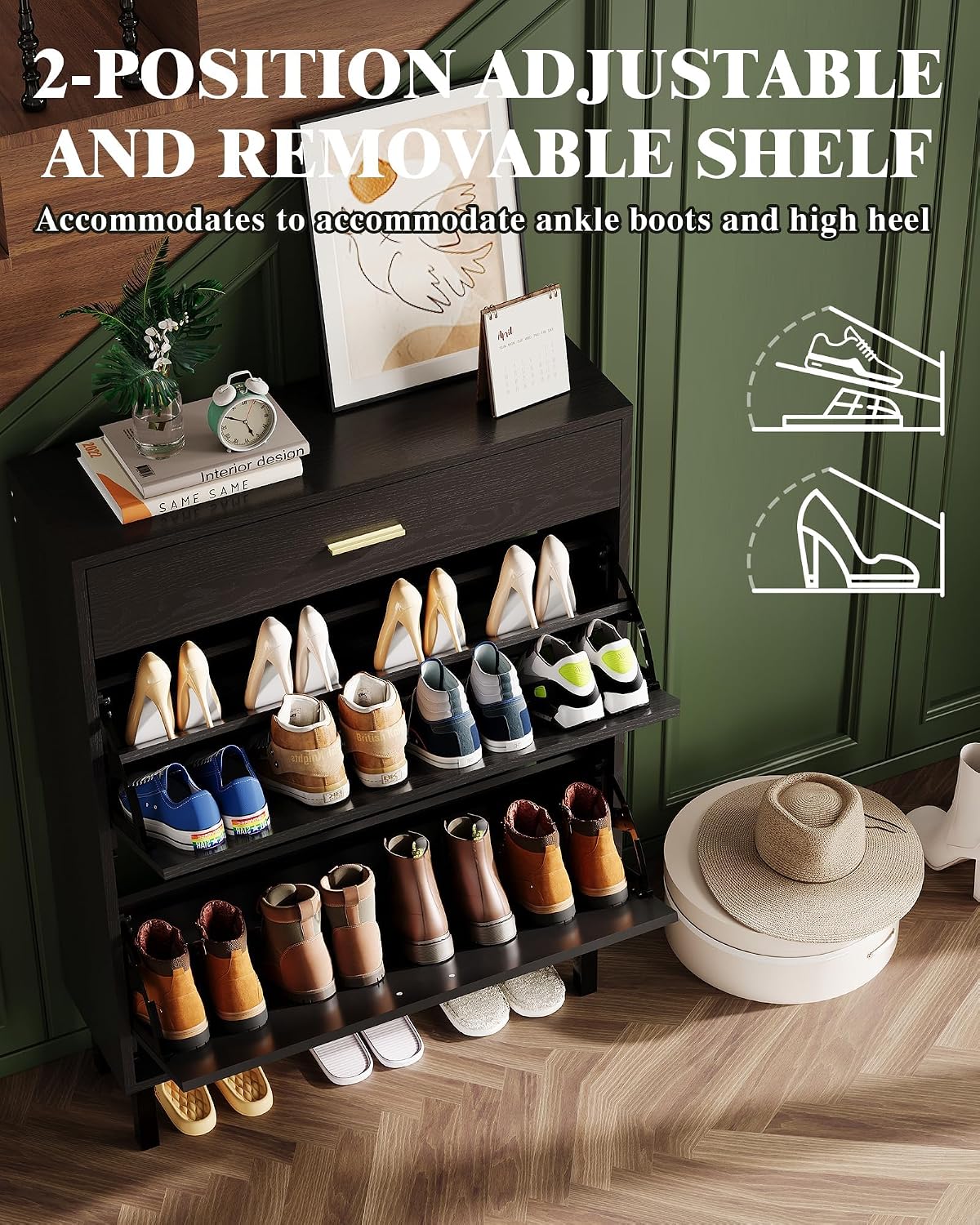 Schmaler Schuhschrank für den  – Shoe Rack Cabinet Narrow Entryway Bewertung und Preis