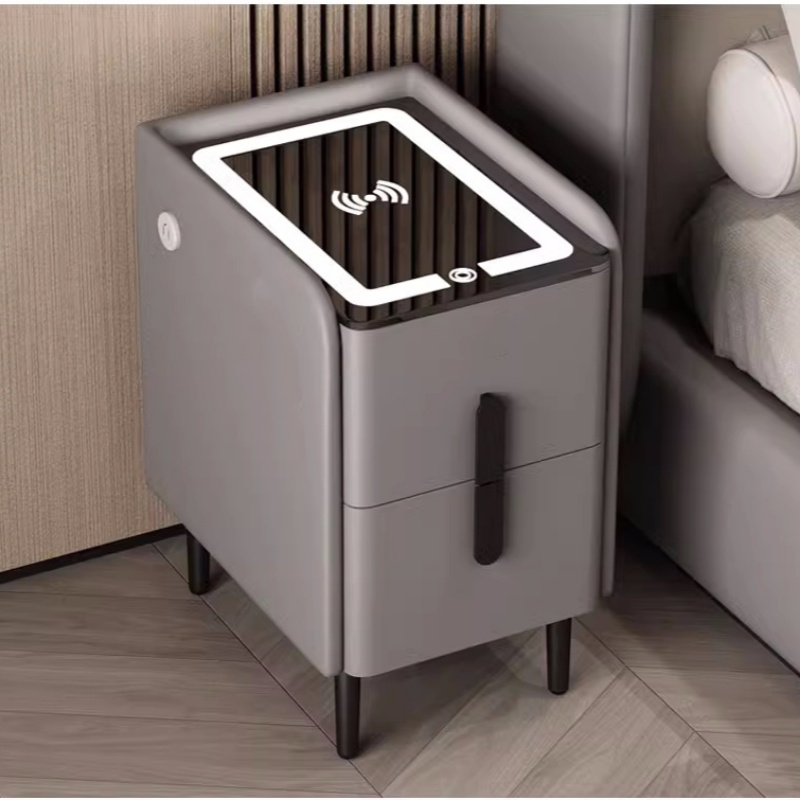 Nordischer Stil, intelligenter – Solid Wood Nightstand 2 Drawers Bewertung und Preis
