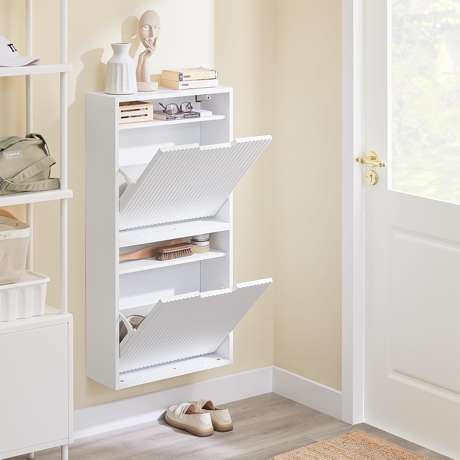 Schmaler Schuhschrank zur Wand – Shoe Rack Cabinet Narrow Entryway Bewertung und Preis