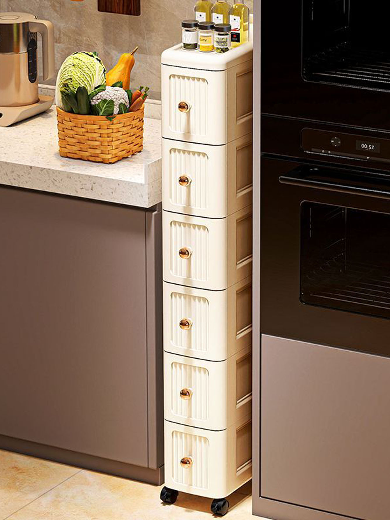15 cm breiter Schrank mit Gitt – Storage Bewertung und Preis