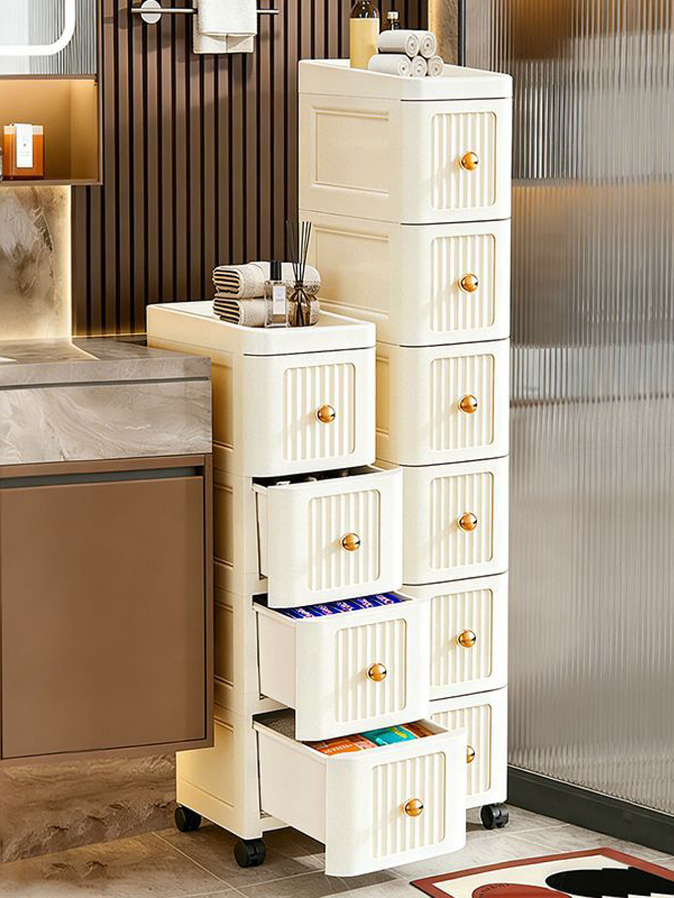 15 cm breiter Schrank mit Gitt – Storage Bewertung und Preis
