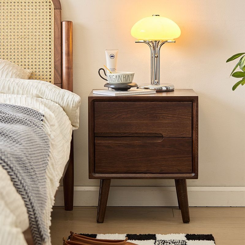 Nachttische aus Holz, Vintage- – Solid Wood Nightstand 2 Drawers Bewertung und Preis