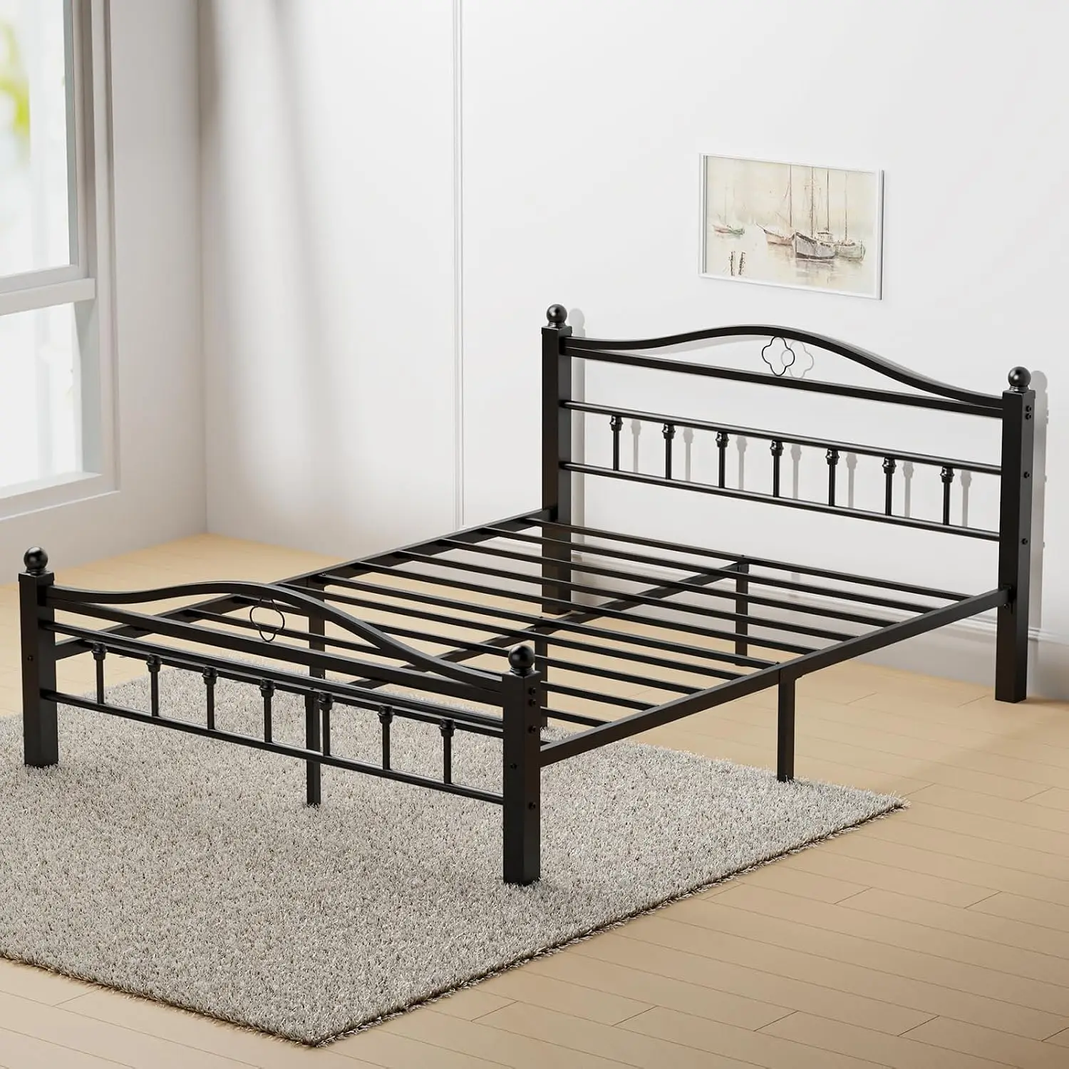 Queen-Metallbettgestell mit Ko – Canopy Bed Frame Metal Queen Bewertung und Preis