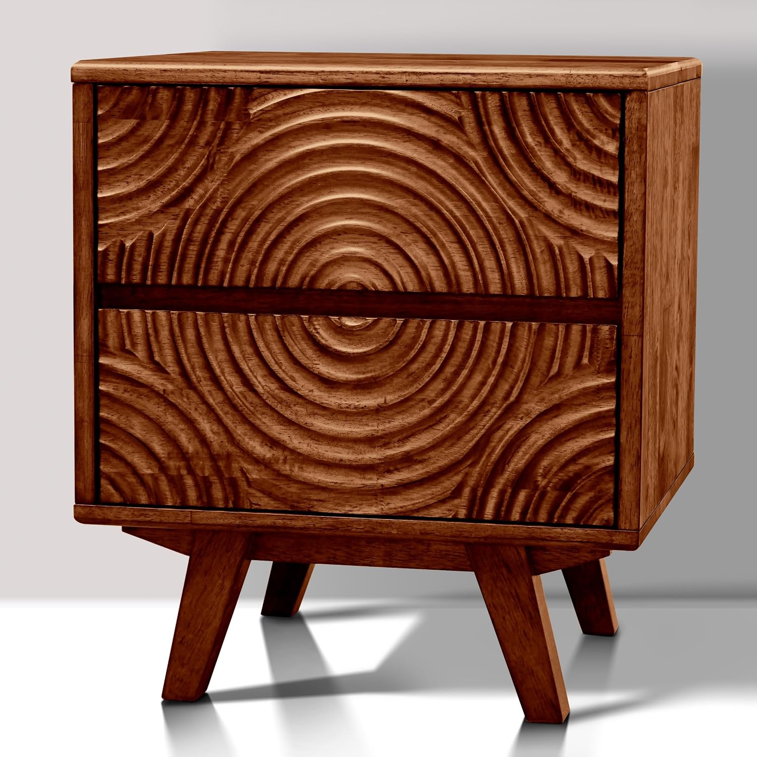 Nachttisch aus massivem Akazie – Solid Wood Nightstand 2 Drawers Bewertung und Preis