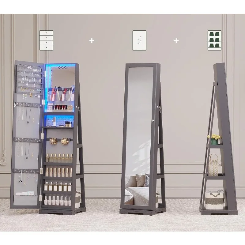 LED-Schmuckschrank mit Ganzkör – Full Length Mirror Jewelry Armoire Bewertung und Preis