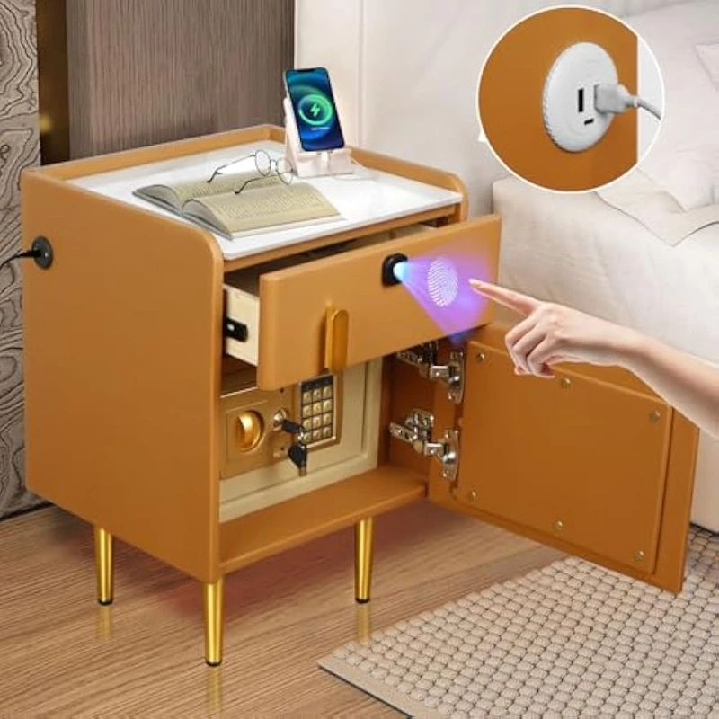Intelligenter Nachttisch mit v – Solid Wood Nightstand 2 Drawers Bewertung und Preis