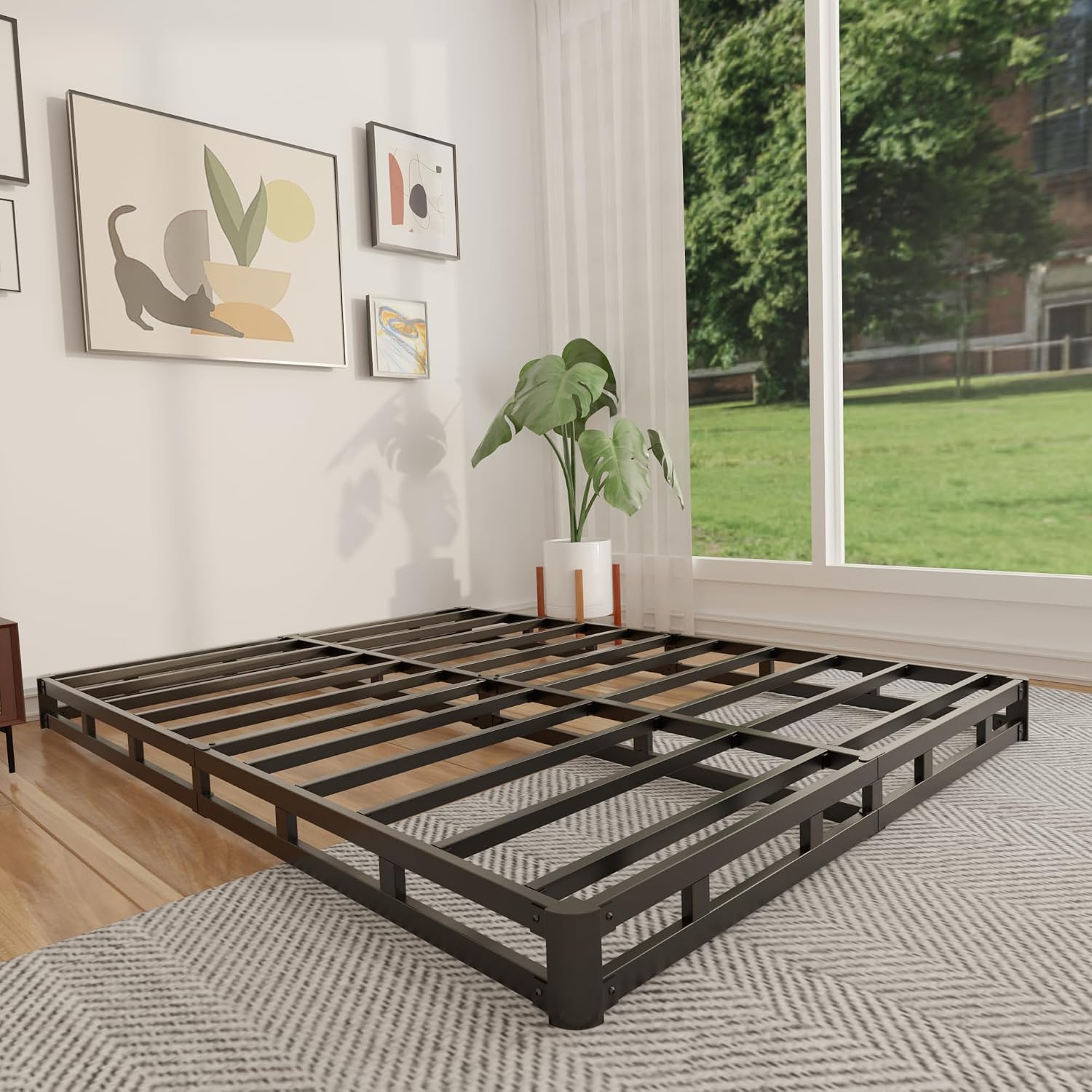 4 Zoll Queen Boxspring mit nie – Canopy Bed Frame Metal Queen Bewertung und Preis