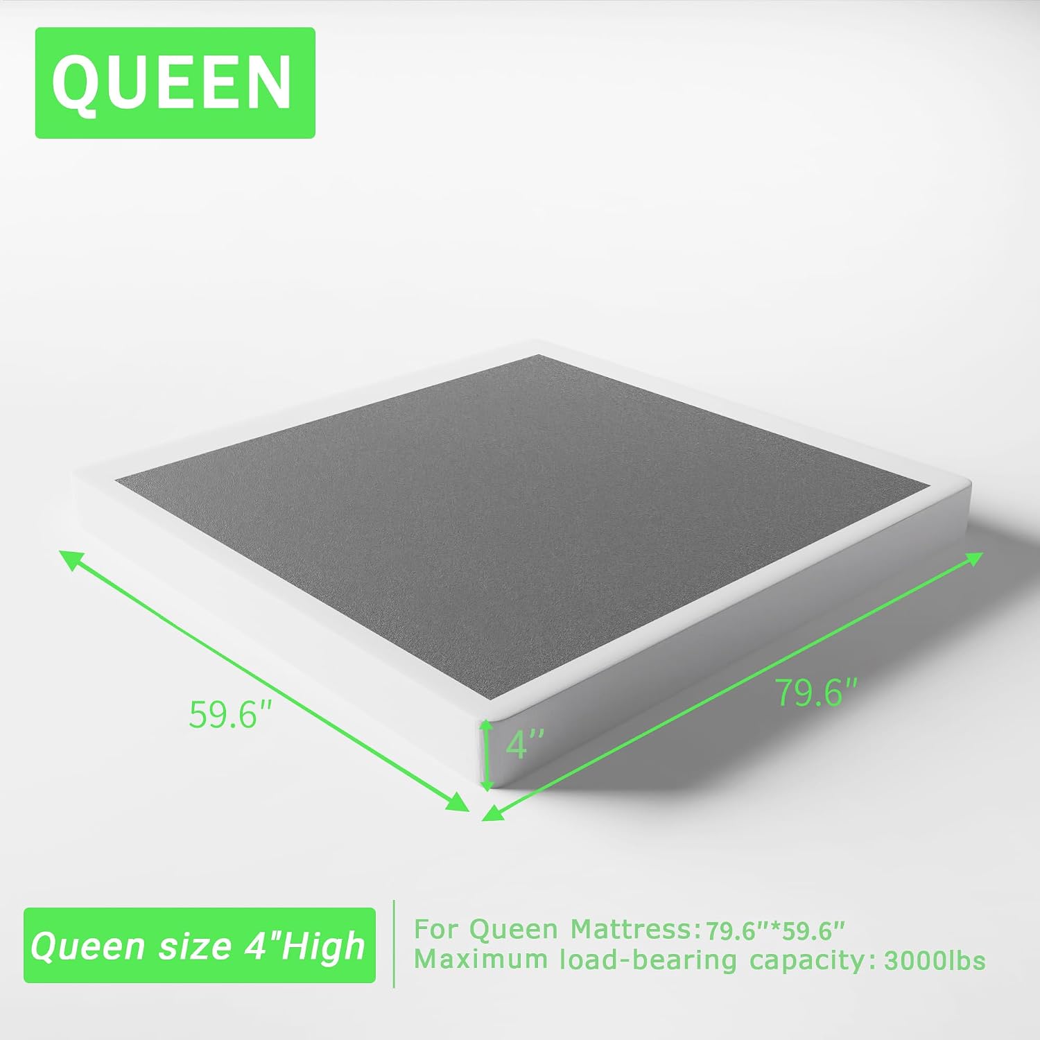 4 Zoll Queen Boxspring mit nie – Canopy Bed Frame Metal Queen Bewertung und Preis