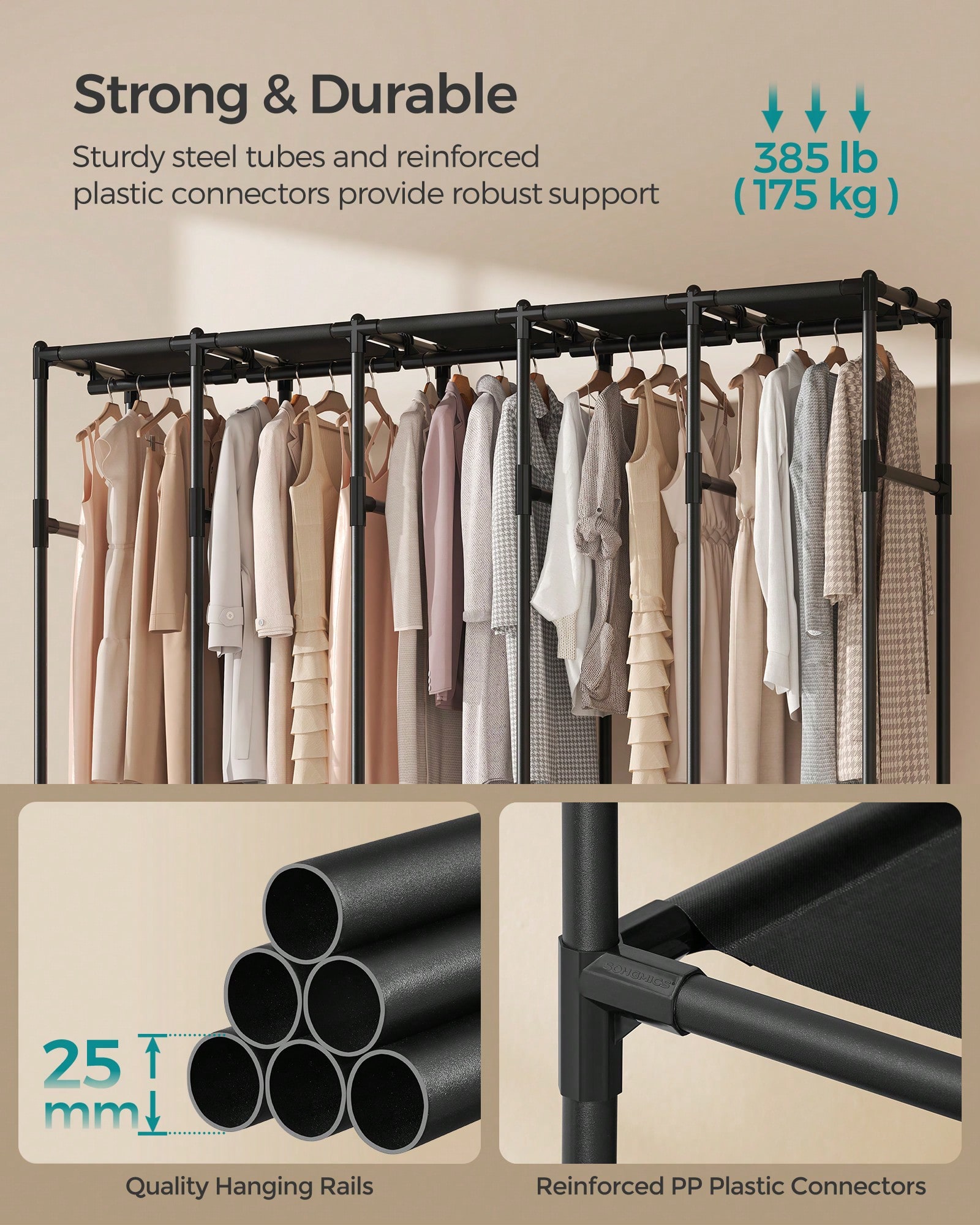 Robuster tragbarer Kleiderschr – Wardrobe Closet Portable Fabric Cover Bewertung und Preis